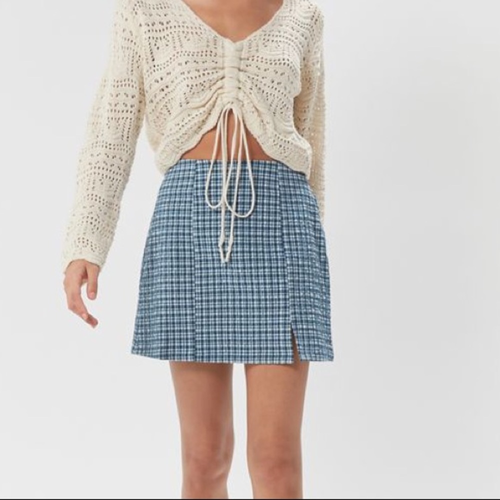 NWT Urban Outfitters Notched Mini Skirt